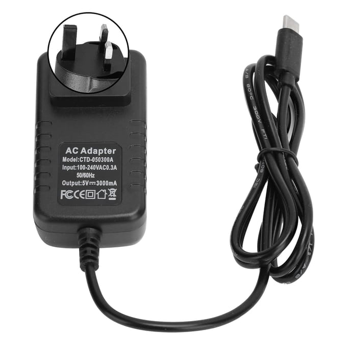 Voeding voor Raspberry Pi 4B 5V 3A Stroomadapter TypeC Oplader Computerbenodigdheden UK Plug