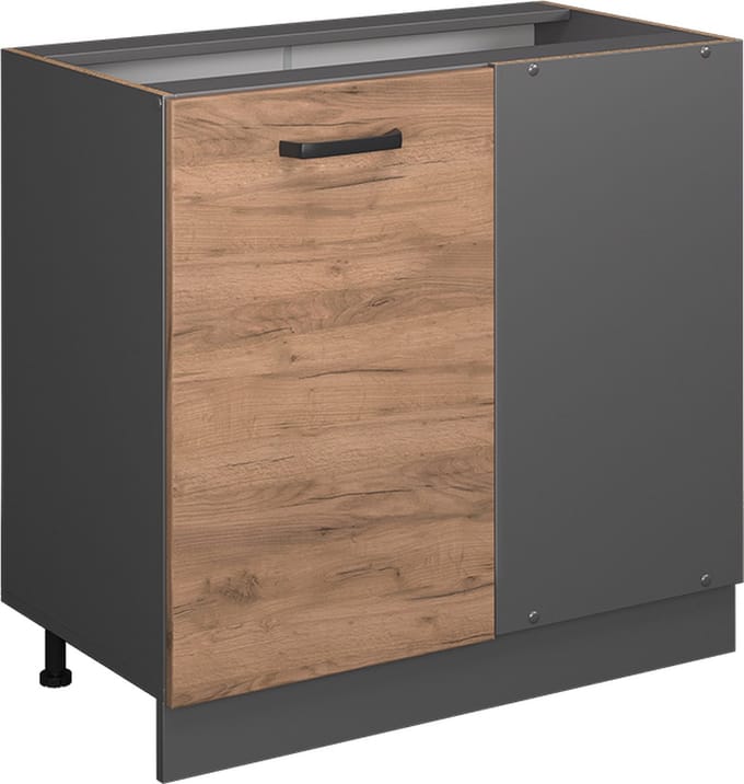 Vicco R-Line Hoekkast – 86 cm, WB Eik Krachtige eik goud