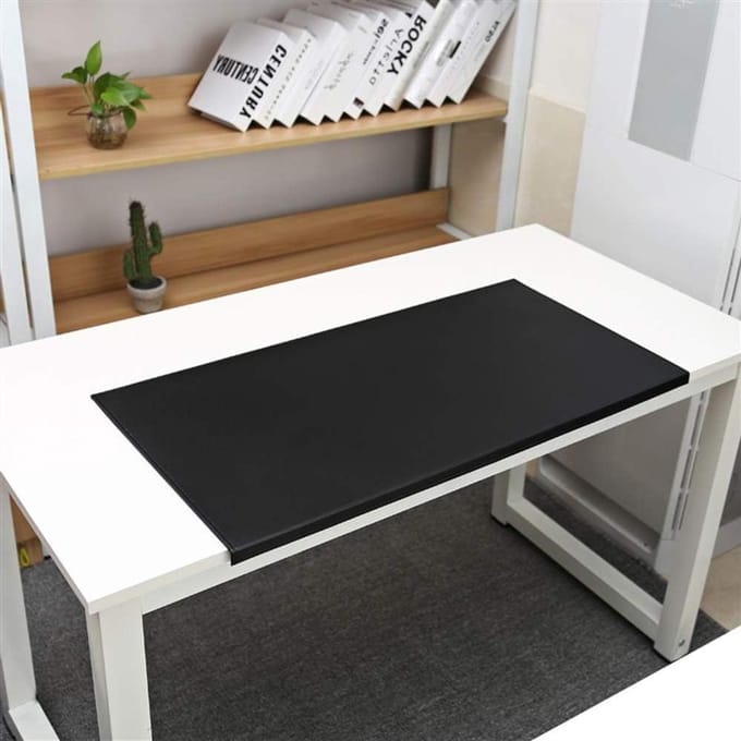 Bureauonderlegger - Bureau mat - Bureau organiseren - Waterdicht polyurethaan - 60 x 40 cm - Zwart
