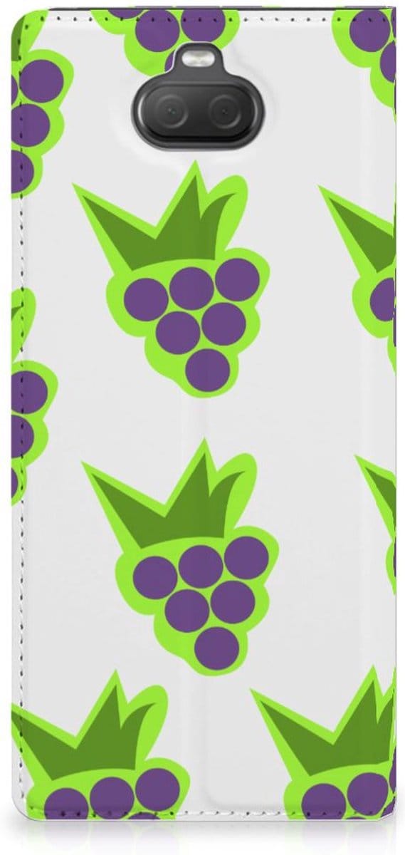 Sony Xperia 10 Plus Flip Style Cover Druiven