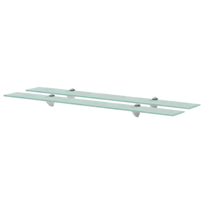 vidaXL - Schappen - zwevend - 2 - st - 90x20 - cm - 8 - mm - glas