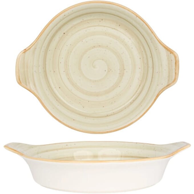 Bonna Serveerschaal - Aura Terrain - Porselein - 20 cm - set van 2