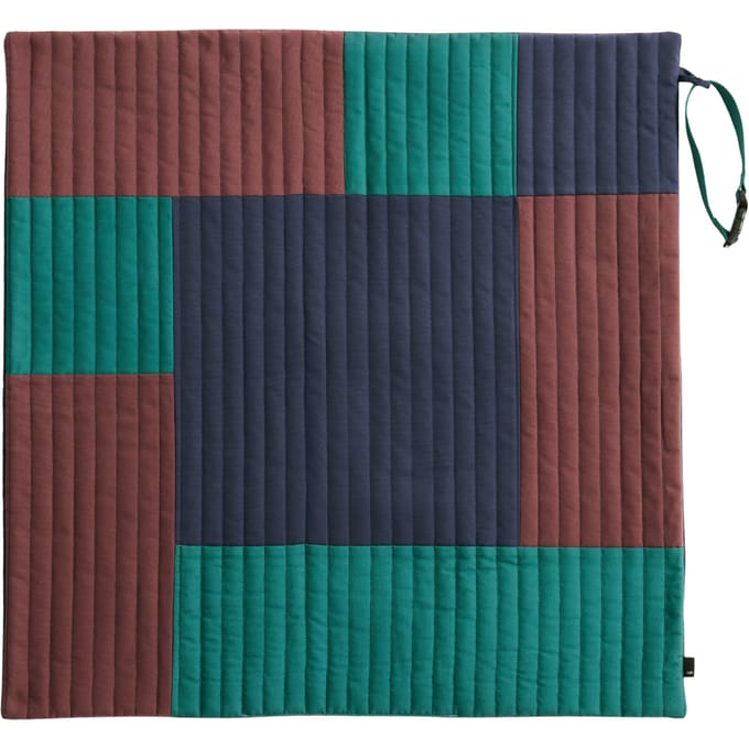 HAY Dogs reisdeken - burgundy/green/blue