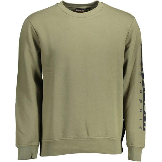 Crewneck Sweatshirt Met Grafische Mouwen