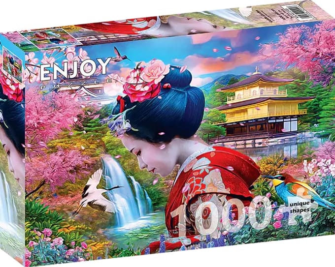 Enjoy Puzzle legpuzzel Geisha-Garten - 1000 stukjes puzzelplezier.