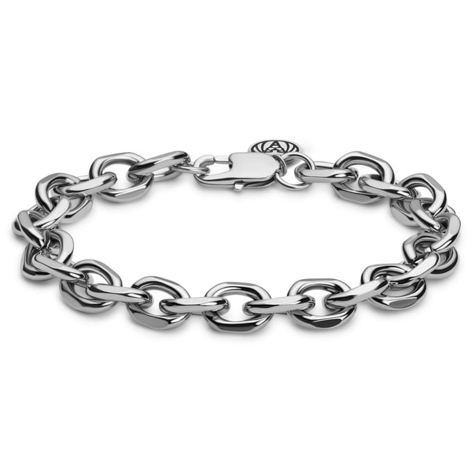 Essentials | 10 mm Zilverkleurige Armband met Kabelschakels