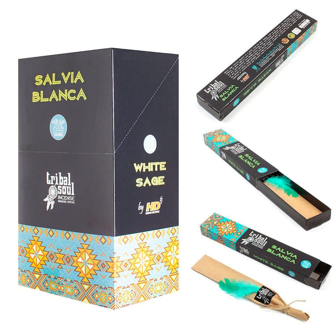 Tribal Soul - wierook - Witte Salie (1 pakje) - white sage