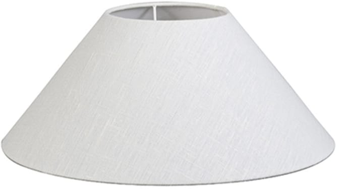 QAZQA  40/15/16 SD - Lampenkap stof - Ø40 cm - Linnen wit