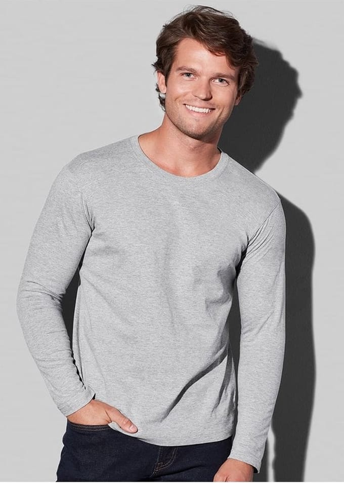 5 Pack Stedman lange mouwen -M- Grijs