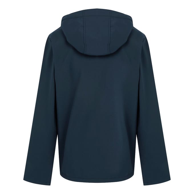 Regatta Heren Navigate Dubbellaags Soft Shell Jacket met capuchon (Marine / Frans Blauw)