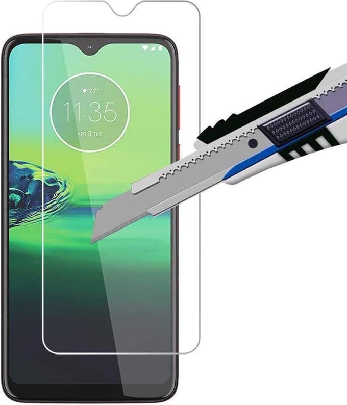 Screenprotector Glas - Tempered Glass Screen Protector Geschikt voor: Motorola Moto G8 Play - 1x