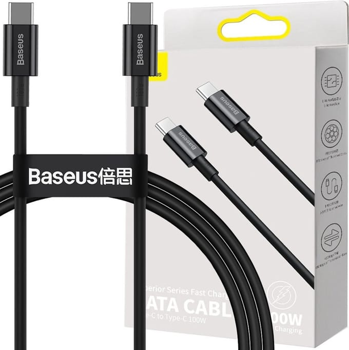 Baseus Superior Series Cable USB-C to USB-C 100W 1m (black)