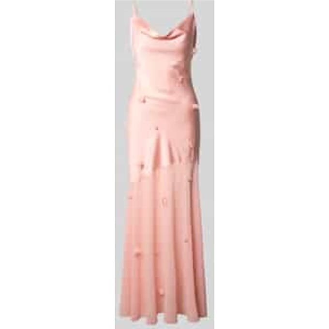 maxi-jurk met bloemengarnering