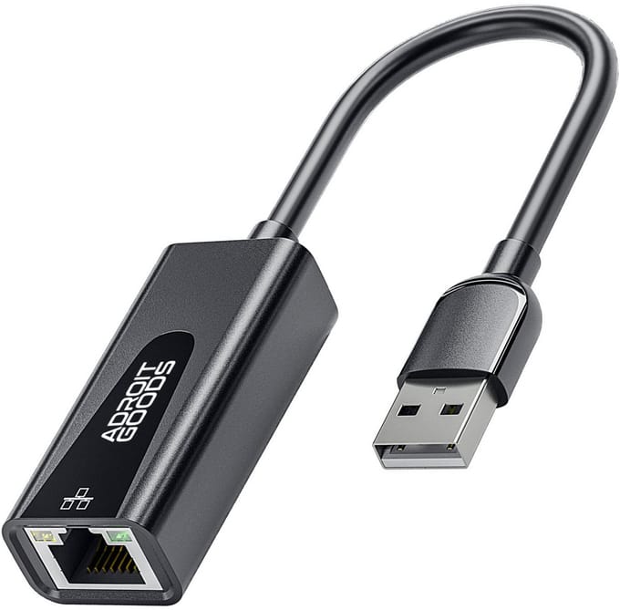 Ethernet Adapter USB kabel - USB A naar Ethernet / Internet - Internet Adapter - Netwerk adapter - Netwerkadapter - 100 Mbps - Gigabit