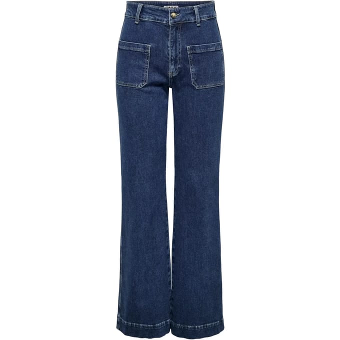 ONLY - ONLJUICY HW WIDE POCKET DNM JEANS CRO - Dames - Jeans