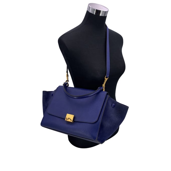 Celine Leren Handtas Trapeze