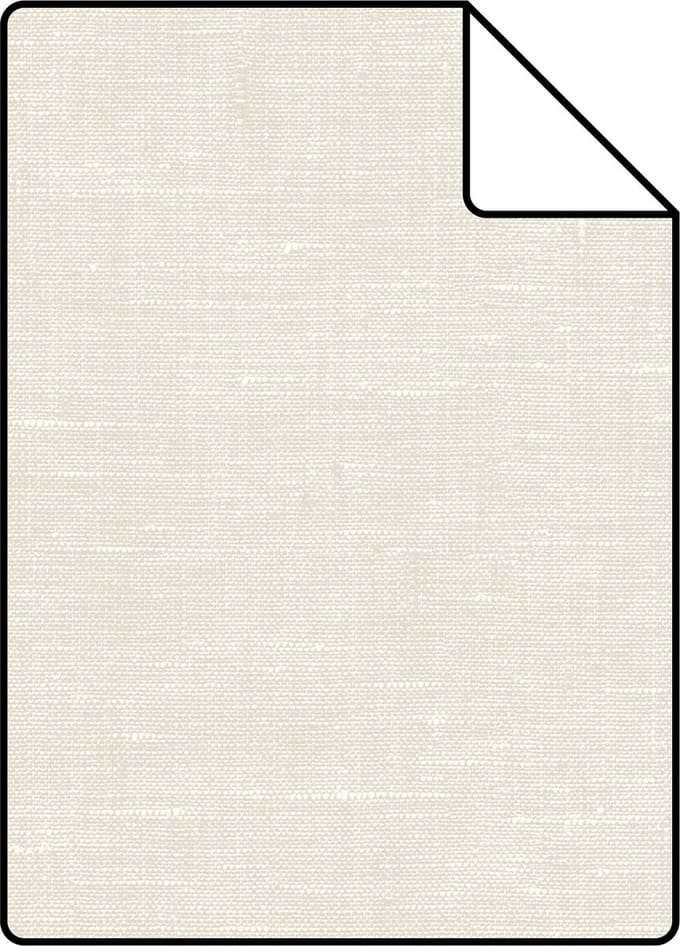 Proefstaal ESTAhome behang effen linnenstructuur licht crème beige - 26.5 x 21 cm - 148691-S