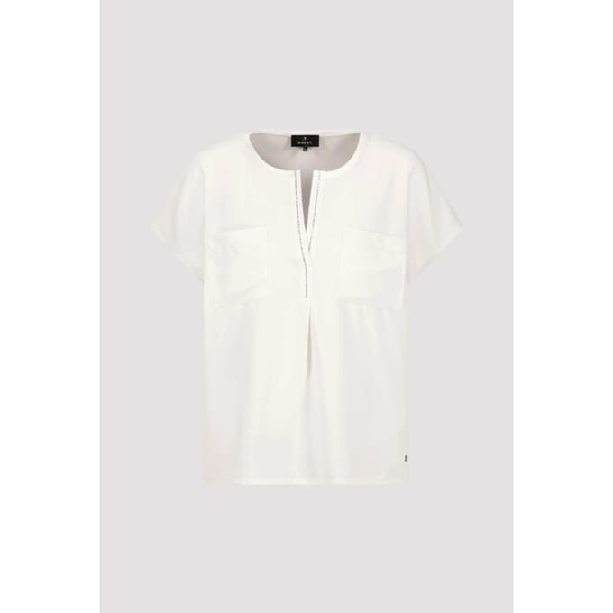 Monari  blouse with rhinestone details 410766 143 marble