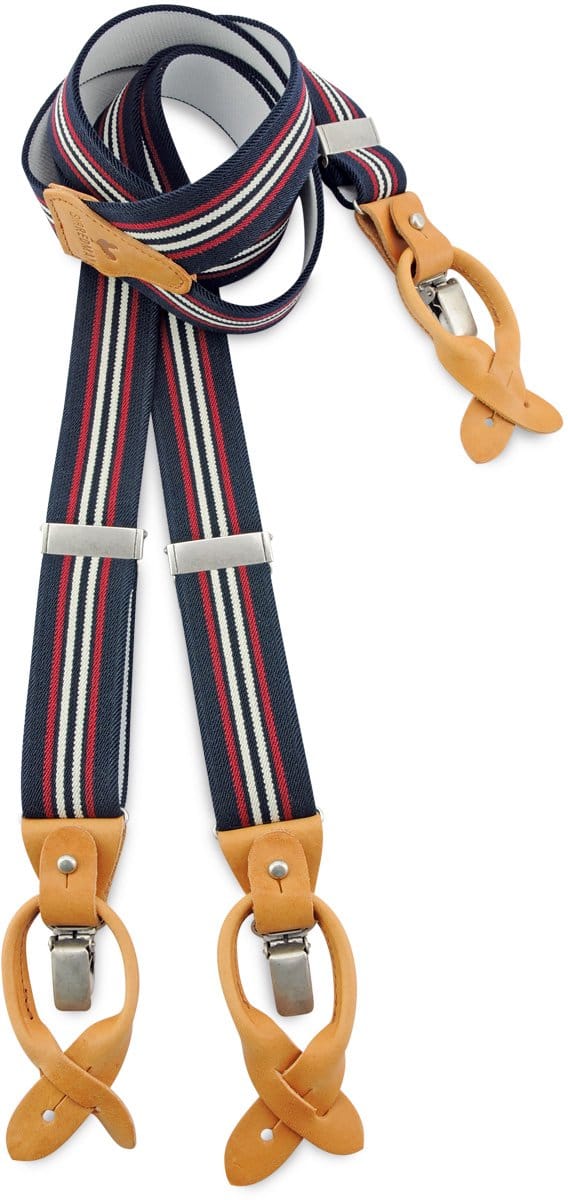 Sir Redman - Bretels - bretels Dock Worker blauw - blauw / rood / wit