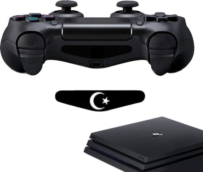 Gadgetpoint - Controller Stickers voor PS4, PlayStation 4 - Performance Gaming Skin - Bescherming Accessoires - Turkije