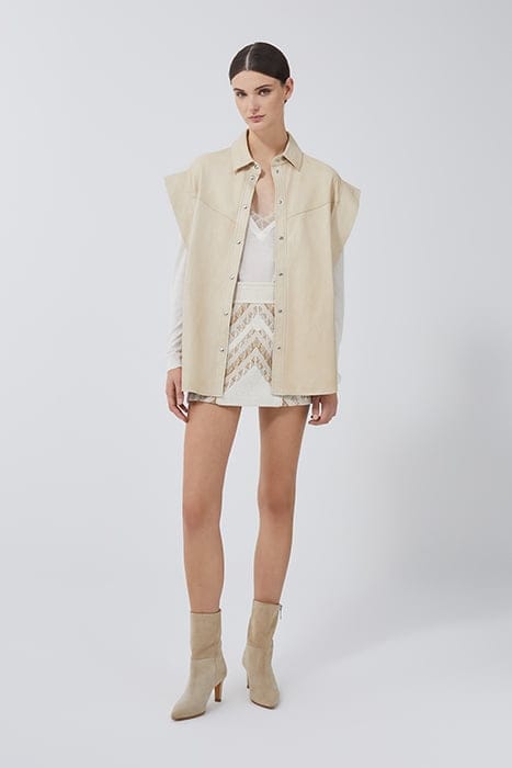 IRO Paris Mullen Overshirt In Beige Taglia: S | Sovracamicie Outlet | Donna | Marrone
