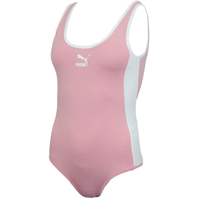Puma Womens Classics T7 Bodysuit Tanktop Roze 579931 44