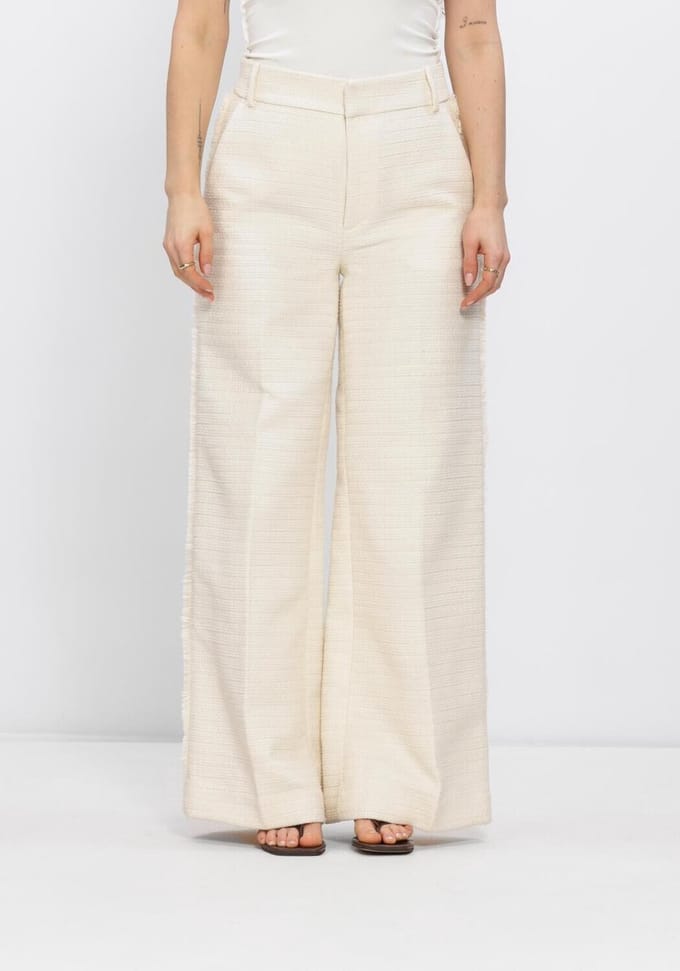 INWEAR Cheyanneiw Pant Broeken Dames - Ecru - Maat 42