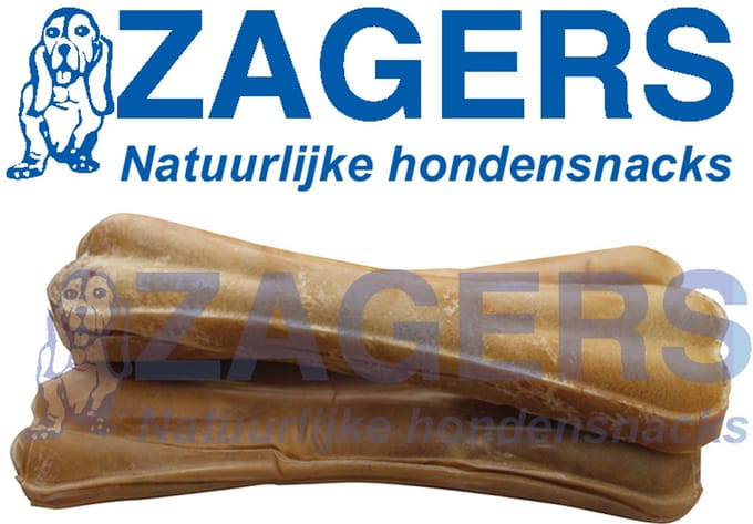 Zagers natuurlijke hondensnacks buffelhuid 3 stuks - 21 cm