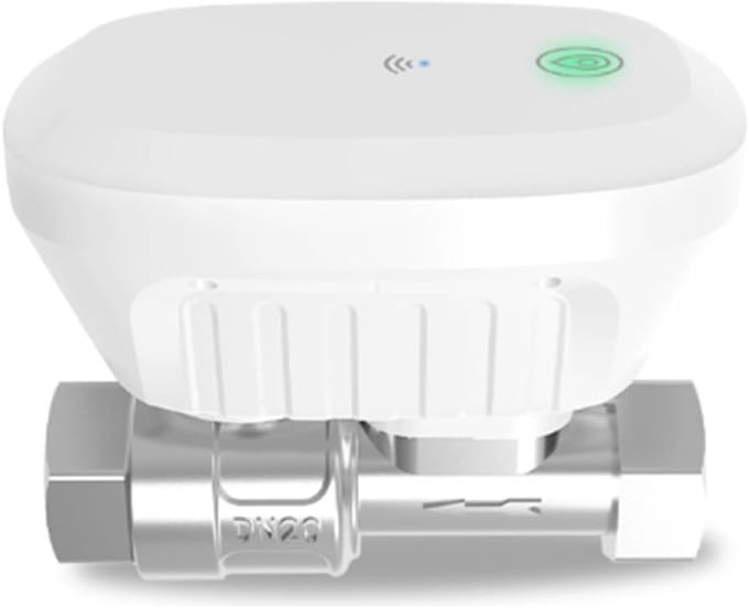 Slimme Waterklep - Watermeter Controller - Watersysteem Beheer - App Bediening - 850 Gram - Wit