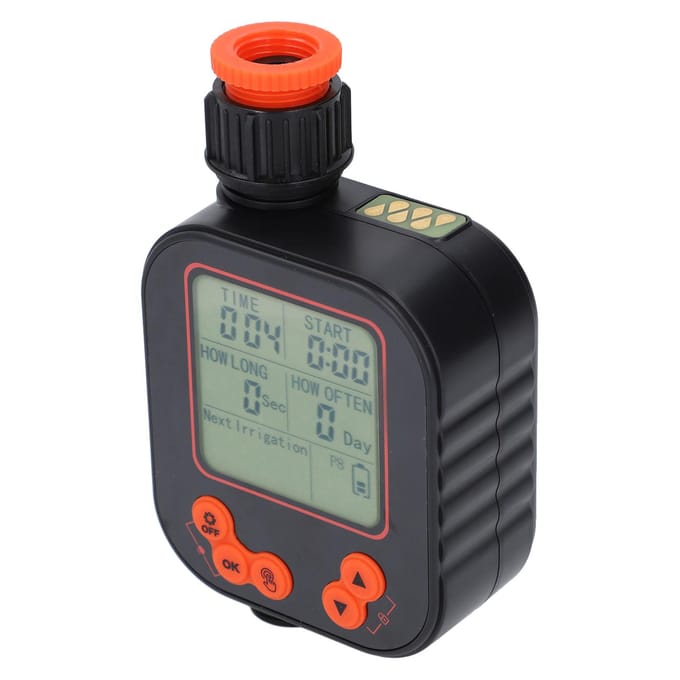 Automatische Watergeef Timer G3/4 Binnendraad Programmeerbaar LCD-Scherm Digitale Irrigatie Watertimer gray