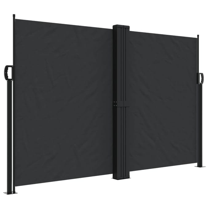 vidaXL - Windscherm - uittrekbaar - 160x1000 - cm - zwart