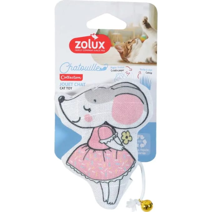 Kat speelgoed muis met belletjes Zolux Tutu