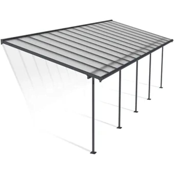 Palram | Canopia - Terrasoverkapping Sierra - Donkergrijs - 3x8,6m
