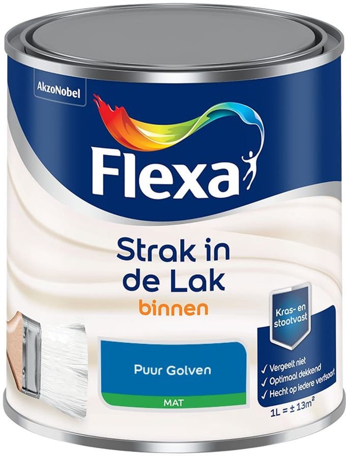 Flexa - Strak In De Lak Binnenlak Mat - Puur Golven - Mengverf - 1 L