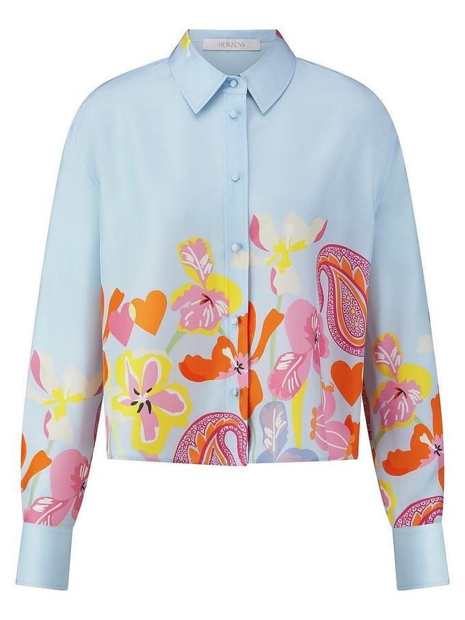 Blouse Van HERZENS blauw