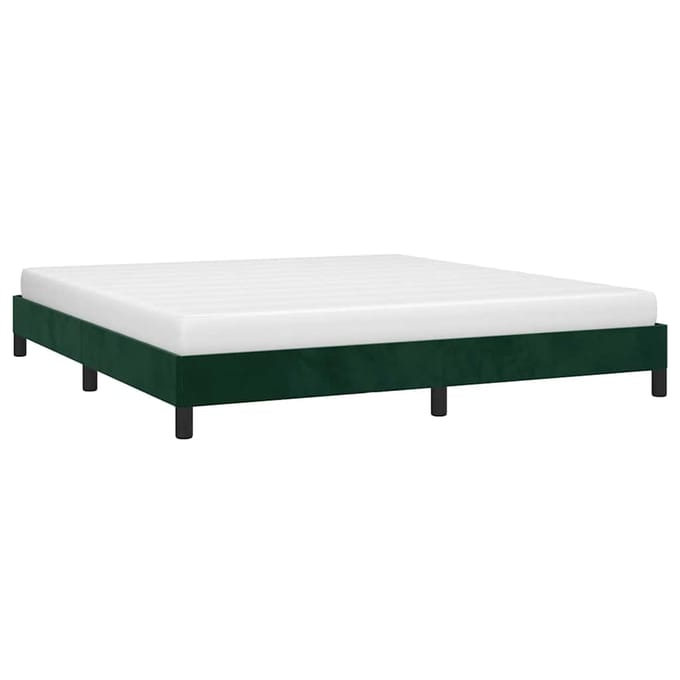 vidaXL - Bedframe - zonder - matras - 180x200 - cm - fluweel - donkergroen