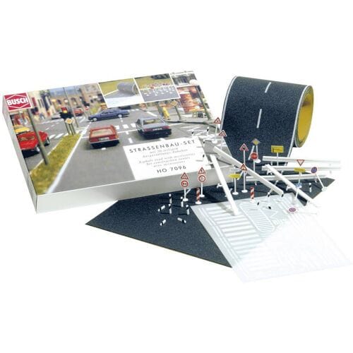 Busch 7096 H0 Wegenbouwset (l x b) 2000 mm x 160 mm
