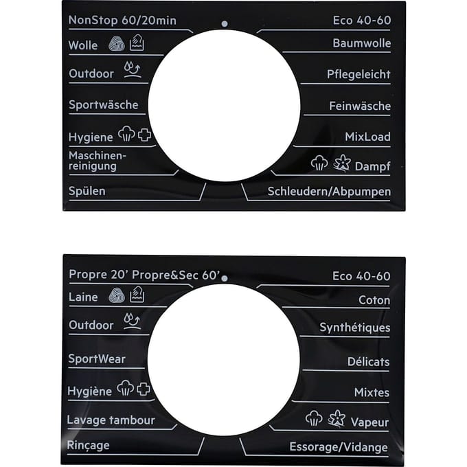 AEG programmaplaat, knop, zelfklevend, DE,FR 140142563224