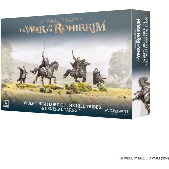 Beeldje Games Workshop Warhammer Middle Earth - Haut Seigneur des Tribus des Collines et Général Targg (x4)