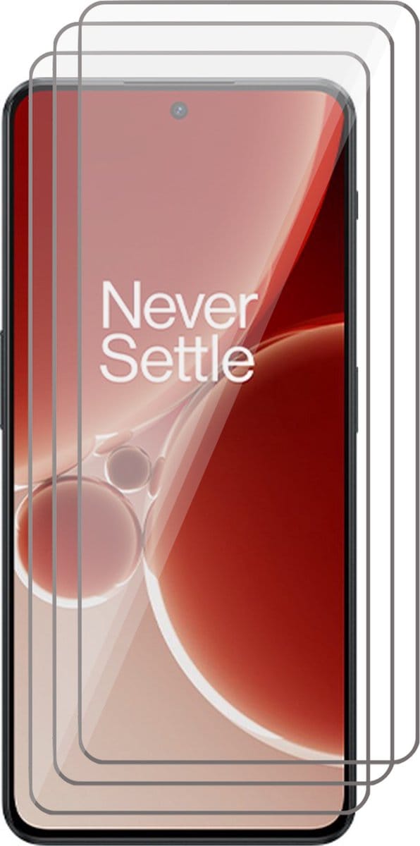 Screenprotector geschikt voor OnePlus Nord 3 - 3x Glas Screen Protector