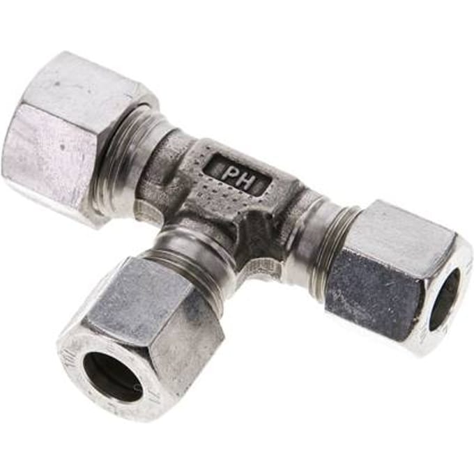 10L & 12L RVS L-vorm Snijringkoppeling 315bar ISO 8434-1