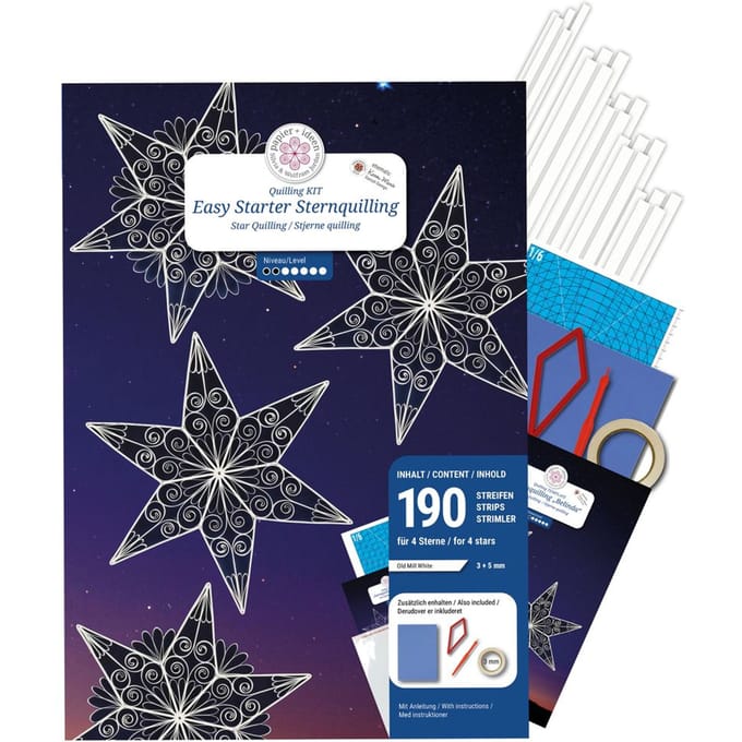 Easy Starter Quilling Set "Stars"