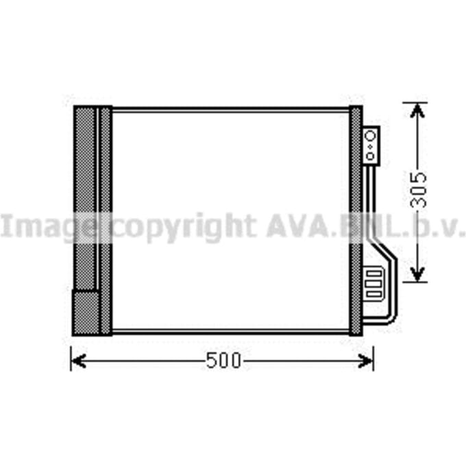 Condensator, airconditioning AVA COOLING MCA5013D AVA