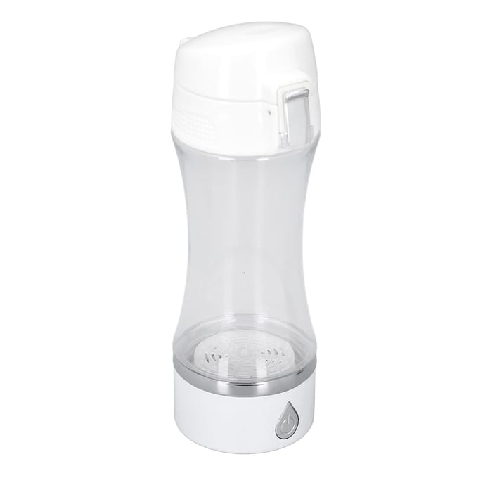 Bouteille d'eau hydrogénée 380 ml Rechargeable Riche en Eau Hydrogénée Ioniseur Générateur Concentration H2 white