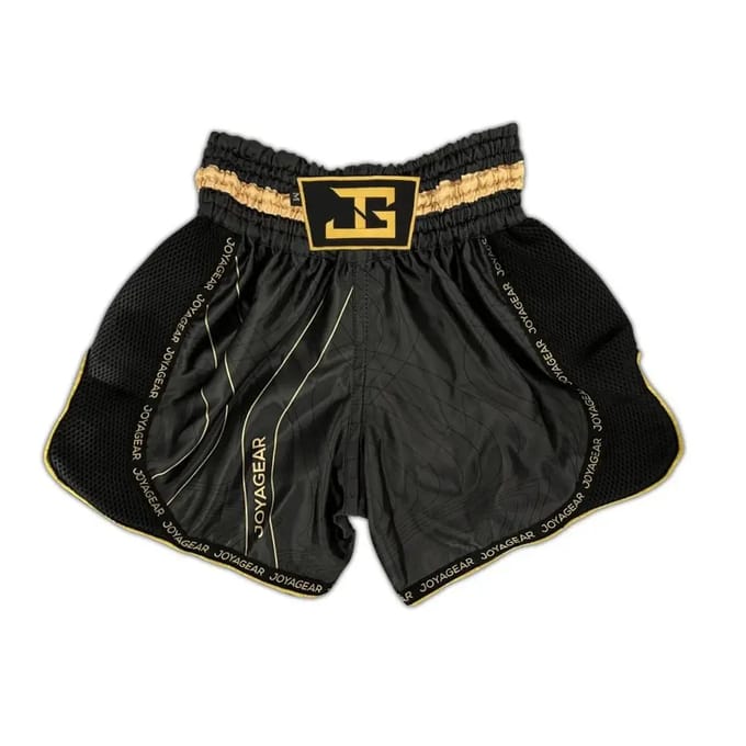 Joya Essential - Kickboks broekje - Zwart met goud (Beschikbaar in verschillende maten)