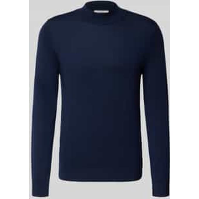 Regular fit gebreide pullover van zuivere merinowol, model 'TRAY'