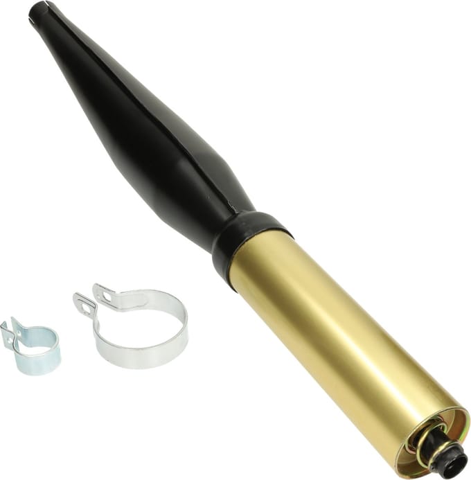 Expansie uitlaat Jamarcol fuego universeel 32mm zwart/goud