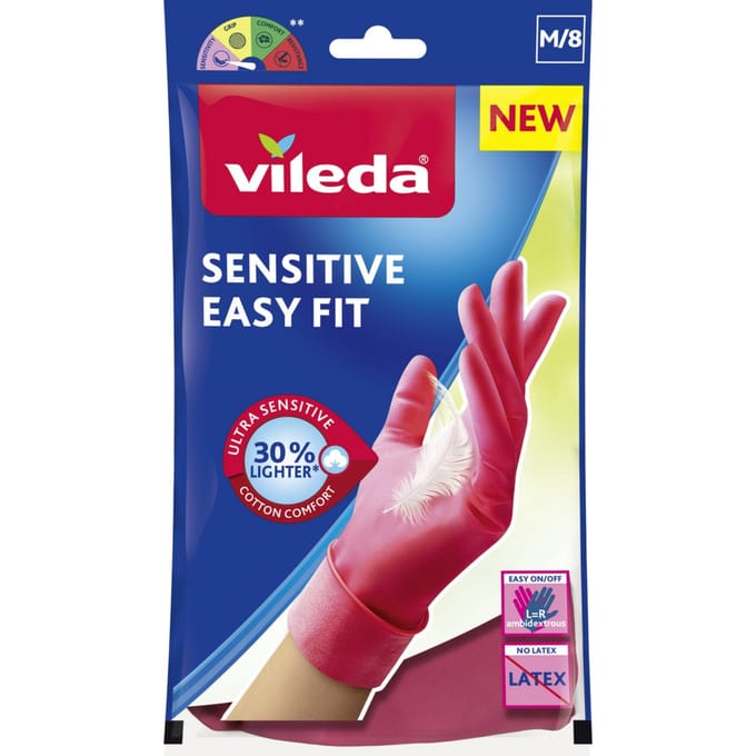 Vileda Sensitive Easy Fit M Handschoenen - Nitril - Maat M