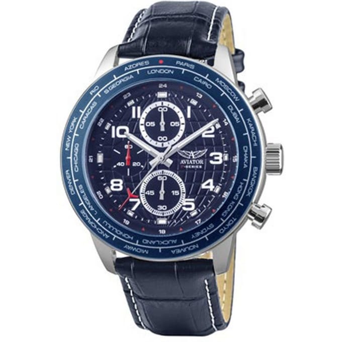 Aviator F-Series Chronograph met extra NATO band | AVW79886G406