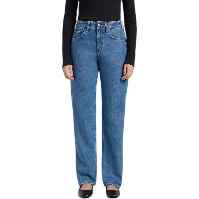 Lee Rider Classic Relaxed Fit Spijkerbroek Blauw 25 / 31 Vrouw